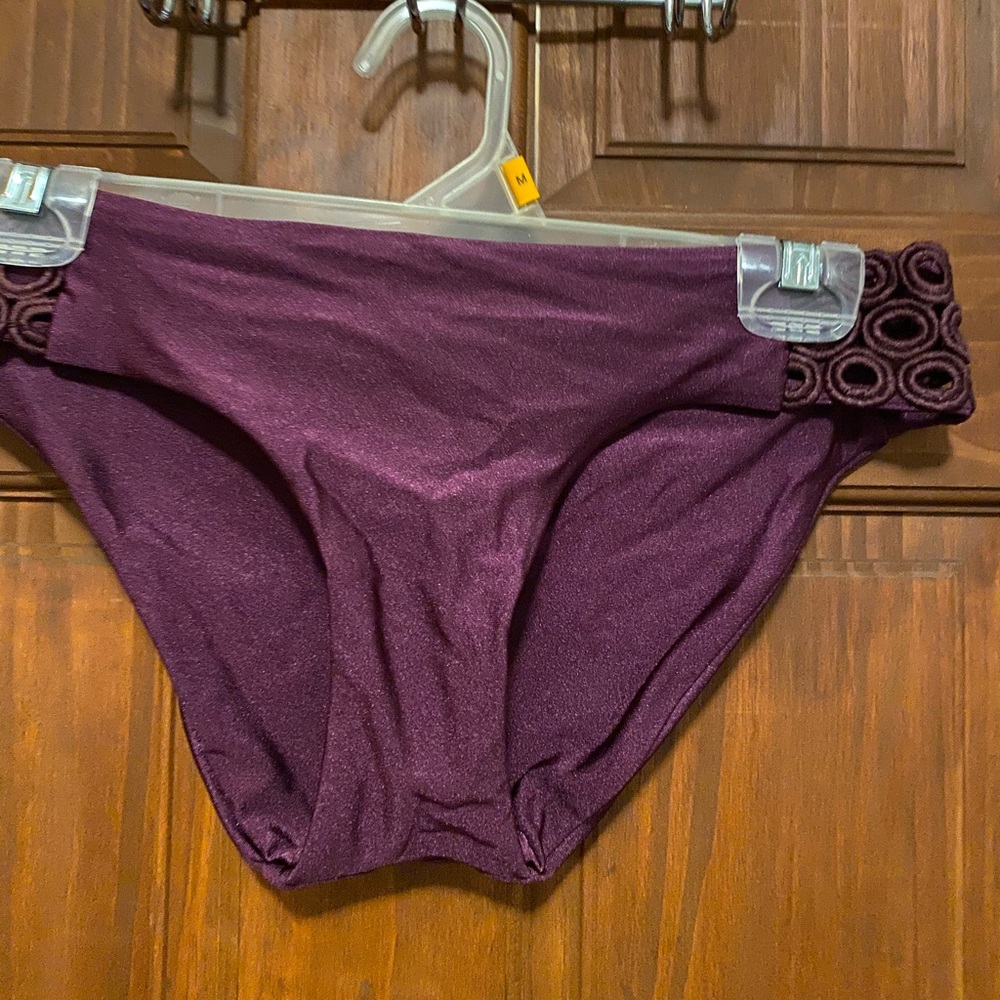 Purple BECCA bikini bottoms
